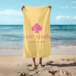 Kate Spade Citrus Towel with Pink Logo